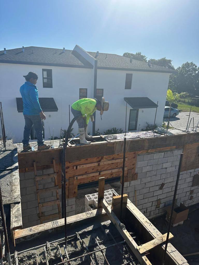 Bolivar Construction Corp crew on site